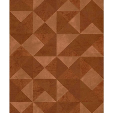 Noordwand Papel pared Topchic Graphic Shapes Facet naranja metalizado