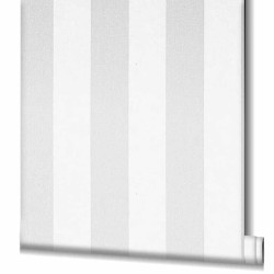 Noordwand Papel de pared Topchic Stripes gris claro y blanco