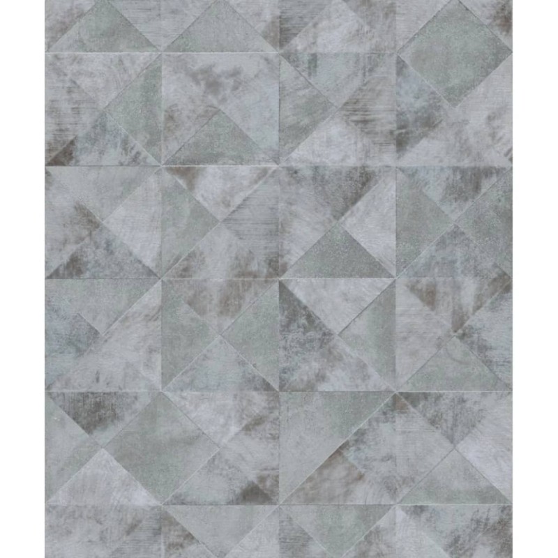 Noordwand Papel de pared Topchic Graphic Shapes Facet gris metalizado Noordwand Papel de pared Topchic Graphic Shapes Facet gris metalizado