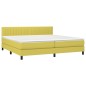 vidaXL Cama box spring colchón y luces LED tela verde 200x200 cm vidaXL Cama box spring colchón y luces LED tela verde 200x200 cm