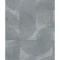 Noordwand Papel Vintage Deluxe Graphic Circle Look gris metalizado Noordwand Papel Vintage Deluxe Graphic Circle Look gris metalizado