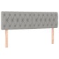 vidaXL Cama box spring colchón y luces LED tela gris claro 160x200 cm vidaXL Cama box spring colchón y luces LED tela gris claro 160x200 cm