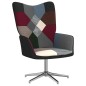 vidaXL Silla de relajación con reposapiés tela patchwork vidaXL Silla de relajación con reposapiés tela patchwork
