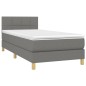 vidaXL Cama box spring con colchón y LED tela gris oscuro 90x190 cm vidaXL Cama box spring con colchón y LED tela gris oscuro 90x190 cm