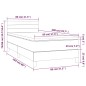 vidaXL Cama box spring con colchón y LED tela azul 80x200 cm vidaXL Cama box spring con colchón y LED tela azul 80x200 cm