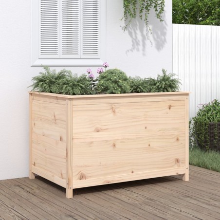 vidaXL Arriate elevado de jardín madera maciza pino 119,5x82,5x78 cm