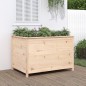 vidaXL Arriate elevado de jardín madera maciza pino 119,5x82,5x78 cm