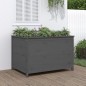 vidaXL Arriate elevado de jardín madera de pino gris 119,5x82,5x78 cm vidaXL Arriate elevado de jardín madera de pino gris 119,5x82,5x78 cm
