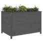 vidaXL Arriate elevado de jardín madera de pino gris 119,5x82,5x78 cm vidaXL Arriate elevado de jardín madera de pino gris 119,5x82,5x78 cm