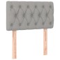 vidaXL Cama box spring con colchón tela y LED gris claro 80x200 cm vidaXL Cama box spring con colchón tela y LED gris claro 80x200 cm