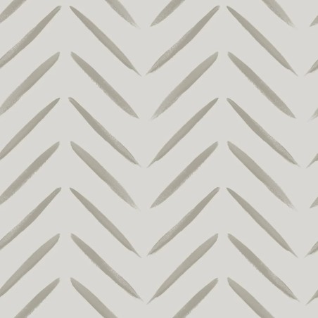 DUTCH WALLCOVERINGS Papel pintado Chevron gris taupe