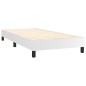 vidaXL Cama box spring colchón y LED cuero sintético blanco 100x200 cm vidaXL Cama box spring colchón y LED cuero sintético blanco 100x200 cm