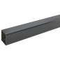 vidaXL Postes de valla de jardín 40 uds acero gris 200 cm vidaXL Postes de valla de jardín 40 uds acero gris 200 cm
