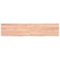 vidaXL Encimera baño madera maciza tratada marrón claro 180x40x(2-6)cm vidaXL Encimera baño madera maciza tratada marrón claro 180x40x(2-6)cm