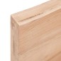 vidaXL Encimera baño madera maciza tratada marrón claro 180x40x(2-6)cm vidaXL Encimera baño madera maciza tratada marrón claro 180x40x(2-6)cm