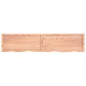 vidaXL Encimera baño madera maciza tratada marrón claro 180x40x(2-6)cm vidaXL Encimera baño madera maciza tratada marrón claro 180x40x(2-6)cm