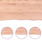 vidaXL Encimera baño madera maciza tratada marrón claro 180x40x(2-6)cm vidaXL Encimera baño madera maciza tratada marrón claro 180x40x(2-6)cm