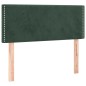 vidaXL Cama box spring colchón y LED terciopelo verde oscuro 100x200cm vidaXL Cama box spring colchón y LED terciopelo verde oscuro 100x200cm