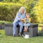 Keter Caja de almacenamiento para jardín Darwin gris 380 L Keter Caja de almacenamiento para jardín Darwin gris 380 L