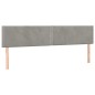 vidaXL Cama box spring colchón y LED terciopelo gris claro 160x200 cm vidaXL Cama box spring colchón y LED terciopelo gris claro 160x200 cm