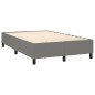 vidaXL Cama box spring con colchón y LED tela gris oscuro 120x200 cm vidaXL Cama box spring con colchón y LED tela gris oscuro 120x200 cm