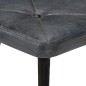 vidaXL Sillón orejero con reposapiés cuero auténtico gris vidaXL Sillón orejero con reposapiés cuero auténtico gris