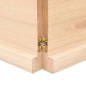 vidaXL Encimera de baño madera maciza sin tratar 200x40x(2-4) cm vidaXL Encimera de baño madera maciza sin tratar 200x40x(2-4) cm