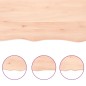vidaXL Encimera de baño madera maciza sin tratar 200x40x(2-4) cm vidaXL Encimera de baño madera maciza sin tratar 200x40x(2-4) cm