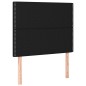 vidaXL Cama box spring con colchón LED tela negro 120x200 cm vidaXL Cama box spring con colchón LED tela negro 120x200 cm