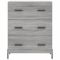 vidaXL Aparador alto madera contrachapada gris sonoma 69,5x34x180 cm