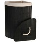 Bathroom Solutions Cesto para la colada esquinero bambú negro Bathroom Solutions Cesto para la colada esquinero bambú negro