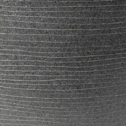 Capi Macetero en forma de bol Arc Granite gris antracita bajo 61x25 cm