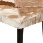 vidaXL Sillón orejero con reposapiés cuero auténtico marrón vidaXL Sillón orejero con reposapiés cuero auténtico marrón
