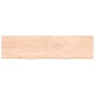 vidaXL Encimera de baño madera maciza sin tratar 200x50x(2-4) cm vidaXL Encimera de baño madera maciza sin tratar 200x50x(2-4) cm