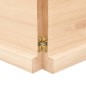 vidaXL Encimera de baño madera maciza sin tratar 200x50x(2-4) cm vidaXL Encimera de baño madera maciza sin tratar 200x50x(2-4) cm