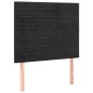 vidaXL Cama box spring colchón y LED terciopelo negro 100x200 cm vidaXL Cama box spring colchón y LED terciopelo negro 100x200 cm