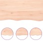 vidaXL Encimera de baño madera maciza sin tratar 200x50x(2-4) cm vidaXL Encimera de baño madera maciza sin tratar 200x50x(2-4) cm
