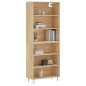 vidaXL Aparador alto madera de ingeniería roble Sonoma 69,5x32,5x180cm vidaXL Aparador alto madera de ingeniería roble Sonoma 69,5x32,5x180cm