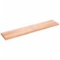 vidaXL Encimera baño madera maciza tratada marrón claro 200x40x(2-6)cm vidaXL Encimera baño madera maciza tratada marrón claro 200x40x(2-6)cm