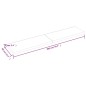 vidaXL Encimera baño madera maciza tratada marrón claro 200x40x(2-6)cm vidaXL Encimera baño madera maciza tratada marrón claro 200x40x(2-6)cm