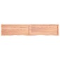 vidaXL Encimera baño madera maciza tratada marrón claro 200x40x(2-6)cm vidaXL Encimera baño madera maciza tratada marrón claro 200x40x(2-6)cm