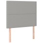 vidaXL Cama box spring con colchón tela gris claro 120x200 cm vidaXL Cama box spring con colchón tela gris claro 120x200 cm