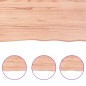 vidaXL Encimera baño madera maciza tratada marrón claro 200x40x(2-6)cm vidaXL Encimera baño madera maciza tratada marrón claro 200x40x(2-6)cm
