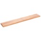 vidaXL Encimera baño madera maciza tratada marrón claro 200x30x(2-6)cm vidaXL Encimera baño madera maciza tratada marrón claro 200x30x(2-6)cm