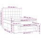 vidaXL Cama box spring con colchón tela gris claro 140x200 cm vidaXL Cama box spring con colchón tela gris claro 140x200 cm