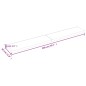 vidaXL Encimera baño madera maciza tratada marrón claro 200x30x(2-6)cm vidaXL Encimera baño madera maciza tratada marrón claro 200x30x(2-6)cm