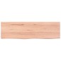 vidaXL Encimera baño madera maciza tratada marrón claro 100x30x(2-4)cm vidaXL Encimera baño madera maciza tratada marrón claro 100x30x(2-4)cm
