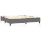 vidaXL Cama box spring con colchón tela gris oscuro 200x200 cm vidaXL Cama box spring con colchón tela gris oscuro 200x200 cm