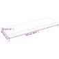 vidaXL Encimera baño madera maciza tratada marrón claro 100x30x(2-4)cm vidaXL Encimera baño madera maciza tratada marrón claro 100x30x(2-4)cm