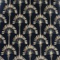 DUTCH WALLCOVERINGS Papel pintado Palm Palace negro y dorado